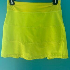 Taylor Jordan Original Tour Skort - Neon Yellow, Size 2